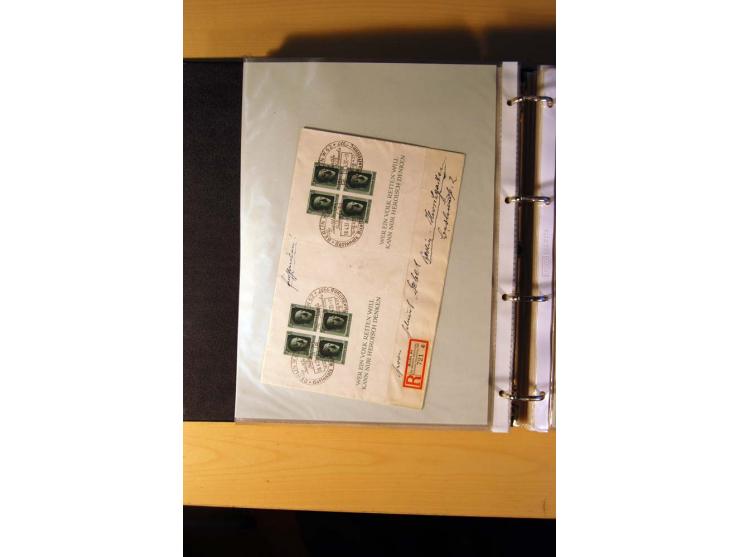 1933/45, sehr umfangreiche Sammlung mit Schwerpunkt Einzel- und Mehrfachfrankaturen der Sondermarken mit ca. 3000 Stück in 19