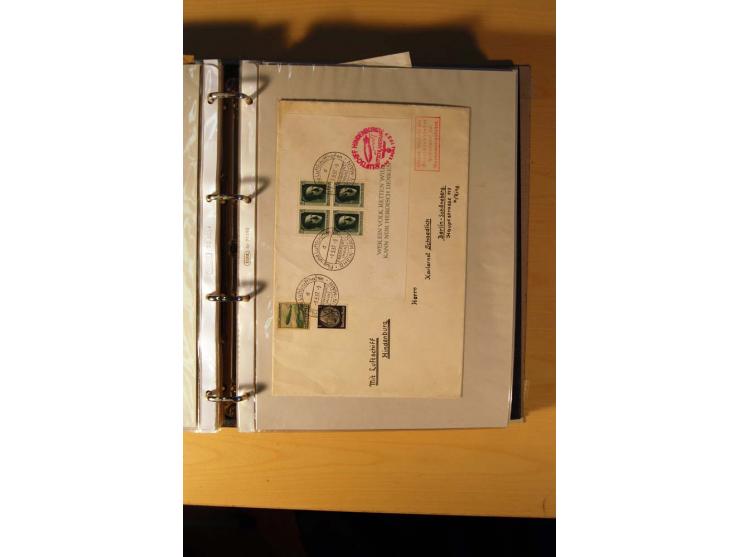 1933/45, sehr umfangreiche Sammlung mit Schwerpunkt Einzel- und Mehrfachfrankaturen der Sondermarken mit ca. 3000 Stück in 19