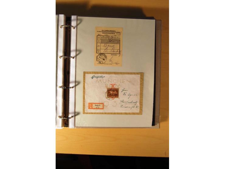 1933/45, sehr umfangreiche Sammlung mit Schwerpunkt Einzel- und Mehrfachfrankaturen der Sondermarken mit ca. 3000 Stück in 19