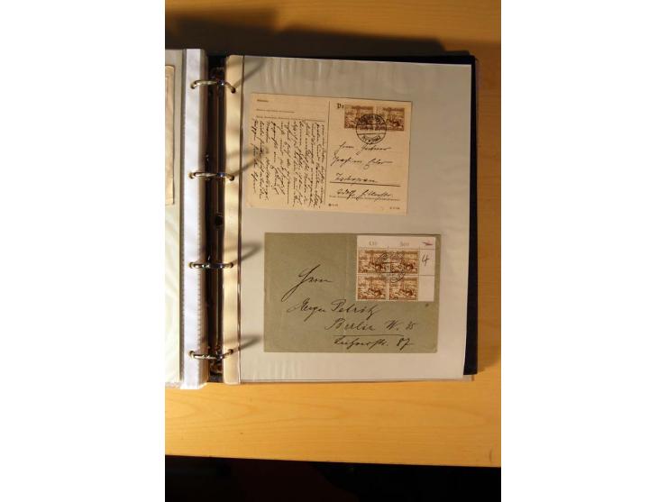 1933/45, sehr umfangreiche Sammlung mit Schwerpunkt Einzel- und Mehrfachfrankaturen der Sondermarken mit ca. 3000 Stück in 19