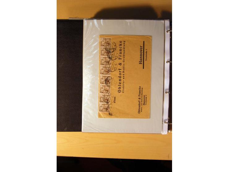 1933/45, sehr umfangreiche Sammlung mit Schwerpunkt Einzel- und Mehrfachfrankaturen der Sondermarken mit ca. 3000 Stück in 19