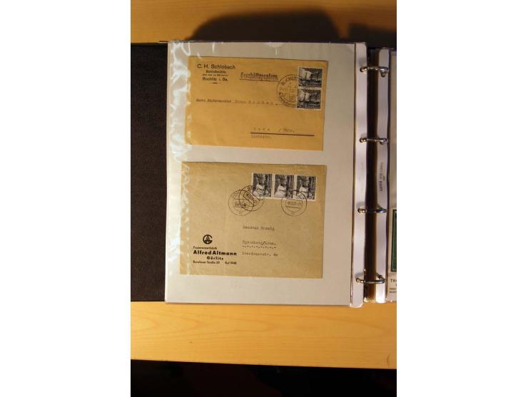 1933/45, sehr umfangreiche Sammlung mit Schwerpunkt Einzel- und Mehrfachfrankaturen der Sondermarken mit ca. 3000 Stück in 19