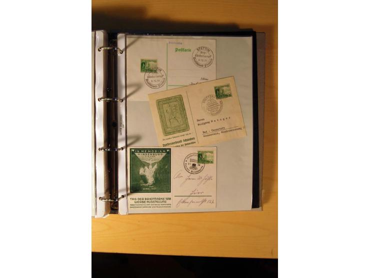 1933/45, sehr umfangreiche Sammlung mit Schwerpunkt Einzel- und Mehrfachfrankaturen der Sondermarken mit ca. 3000 Stück in 19