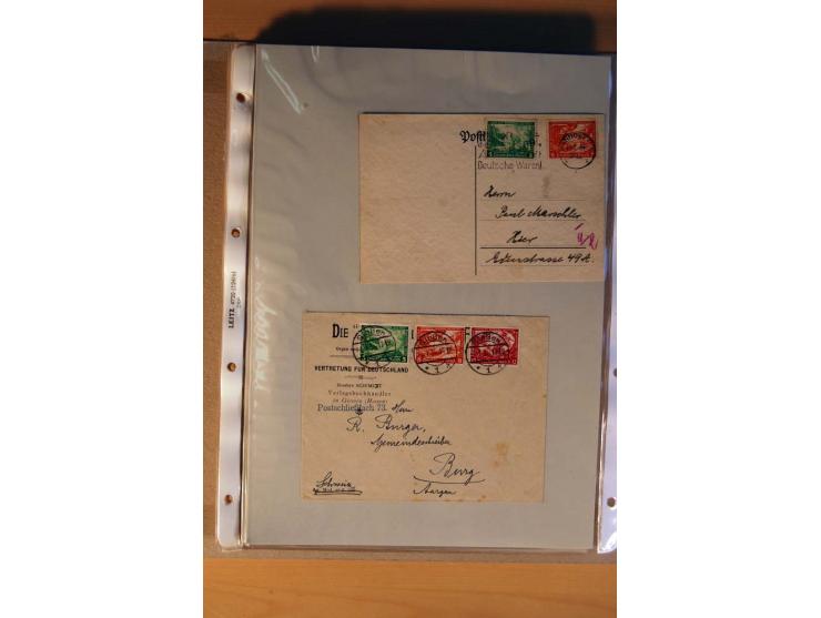 1933/45, sehr umfangreiche Sammlung mit Schwerpunkt Einzel- und Mehrfachfrankaturen der Sondermarken mit ca. 3000 Stück in 19