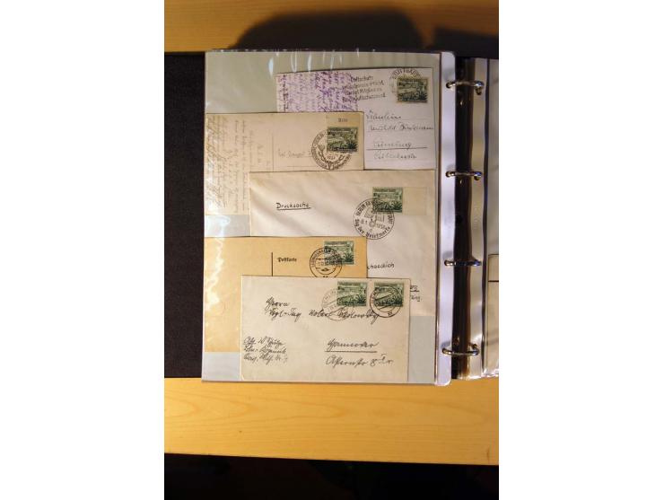 1933/45, sehr umfangreiche Sammlung mit Schwerpunkt Einzel- und Mehrfachfrankaturen der Sondermarken mit ca. 3000 Stück in 19