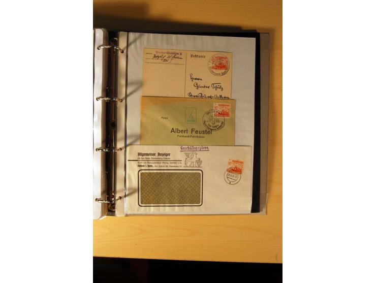 1933/45, sehr umfangreiche Sammlung mit Schwerpunkt Einzel- und Mehrfachfrankaturen der Sondermarken mit ca. 3000 Stück in 19