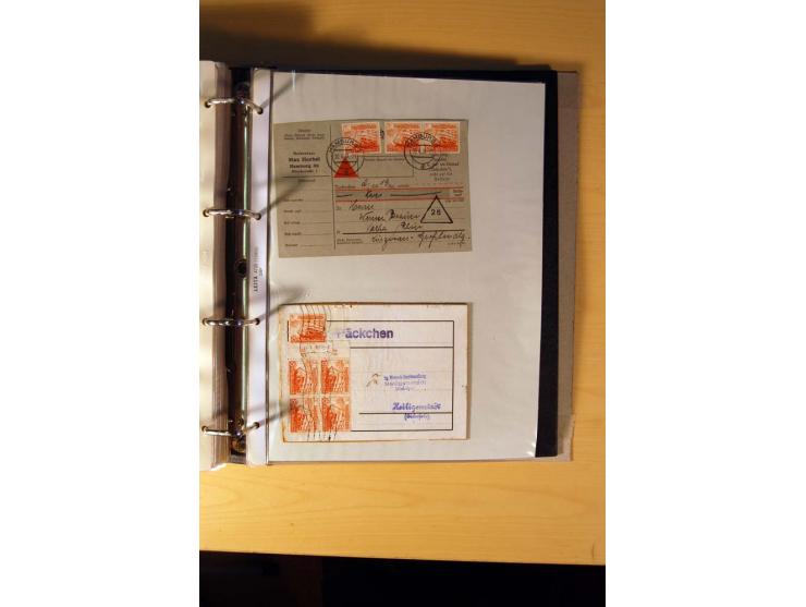 1933/45, sehr umfangreiche Sammlung mit Schwerpunkt Einzel- und Mehrfachfrankaturen der Sondermarken mit ca. 3000 Stück in 19