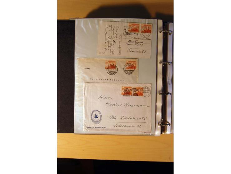 1933/45, sehr umfangreiche Sammlung mit Schwerpunkt Einzel- und Mehrfachfrankaturen der Sondermarken mit ca. 3000 Stück in 19