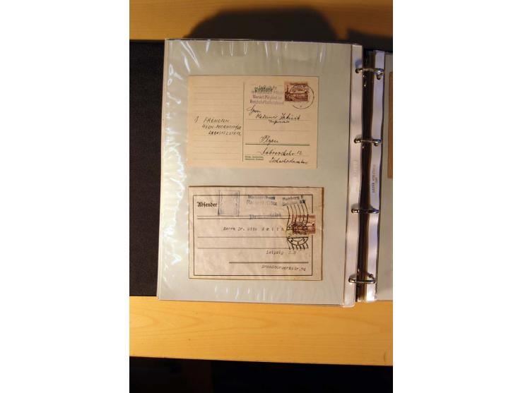 1933/45, sehr umfangreiche Sammlung mit Schwerpunkt Einzel- und Mehrfachfrankaturen der Sondermarken mit ca. 3000 Stück in 19