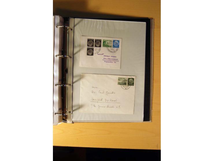 1933/45, sehr umfangreiche Sammlung mit Schwerpunkt Einzel- und Mehrfachfrankaturen der Sondermarken mit ca. 3000 Stück in 19