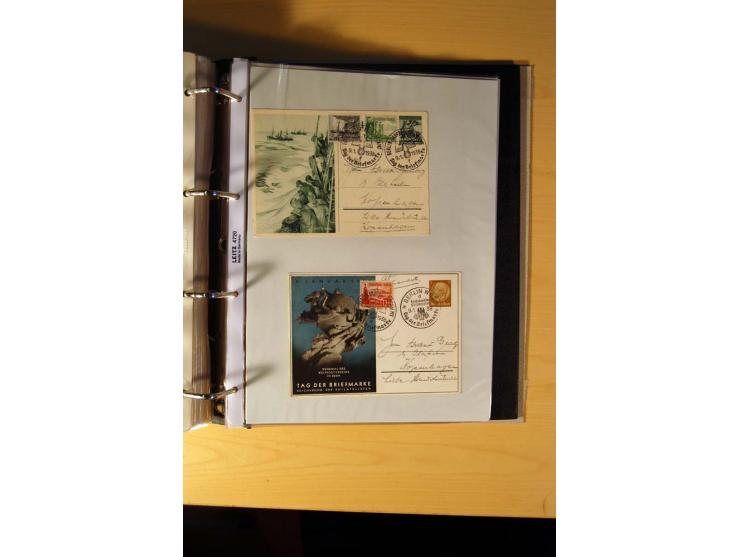 1933/45, sehr umfangreiche Sammlung mit Schwerpunkt Einzel- und Mehrfachfrankaturen der Sondermarken mit ca. 3000 Stück in 19