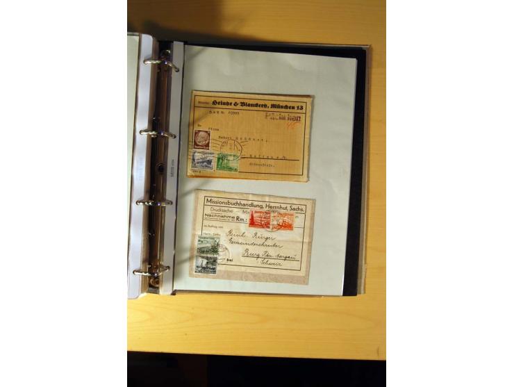 1933/45, sehr umfangreiche Sammlung mit Schwerpunkt Einzel- und Mehrfachfrankaturen der Sondermarken mit ca. 3000 Stück in 19