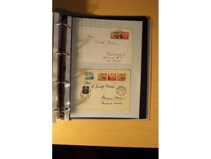 1933/45, sehr umfangreiche Sammlung mit Schwerpunkt Einzel- und Mehrfachfrankaturen der Sondermarken mit ca. 3000 Stück in 19