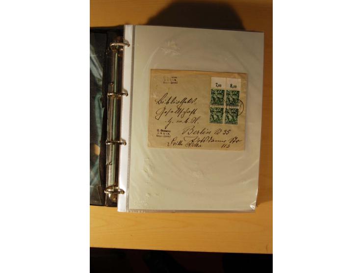 1933/45, sehr umfangreiche Sammlung mit Schwerpunkt Einzel- und Mehrfachfrankaturen der Sondermarken mit ca. 3000 Stück in 19