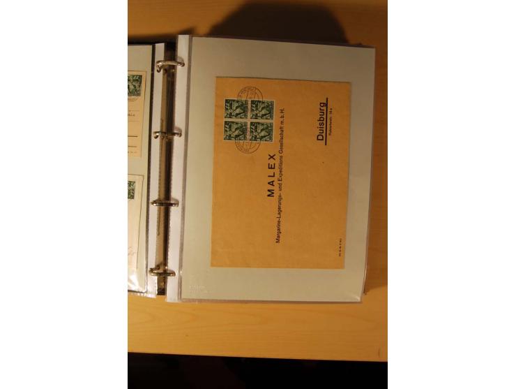 1933/45, sehr umfangreiche Sammlung mit Schwerpunkt Einzel- und Mehrfachfrankaturen der Sondermarken mit ca. 3000 Stück in 19