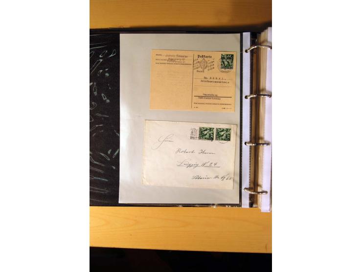 1933/45, sehr umfangreiche Sammlung mit Schwerpunkt Einzel- und Mehrfachfrankaturen der Sondermarken mit ca. 3000 Stück in 19