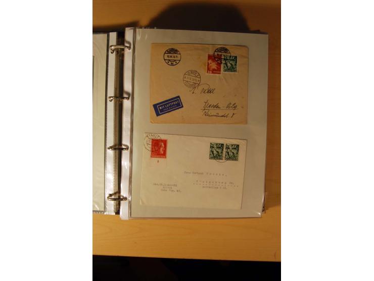 1933/45, sehr umfangreiche Sammlung mit Schwerpunkt Einzel- und Mehrfachfrankaturen der Sondermarken mit ca. 3000 Stück in 19