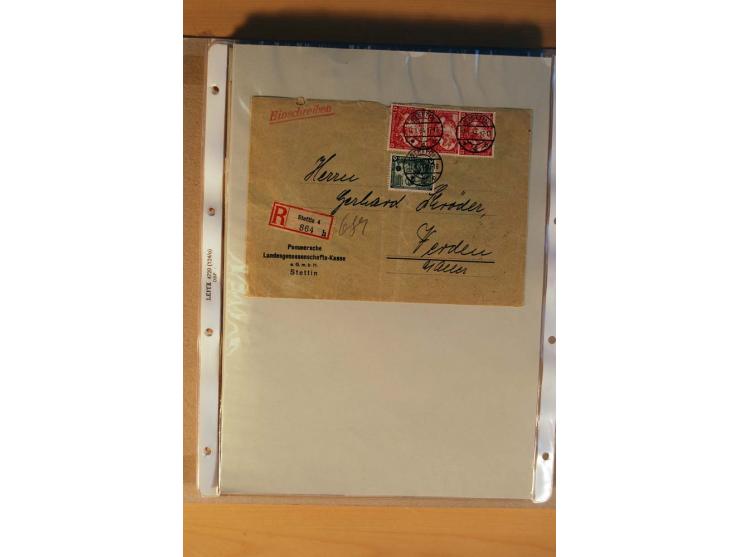 1933/45, sehr umfangreiche Sammlung mit Schwerpunkt Einzel- und Mehrfachfrankaturen der Sondermarken mit ca. 3000 Stück in 19