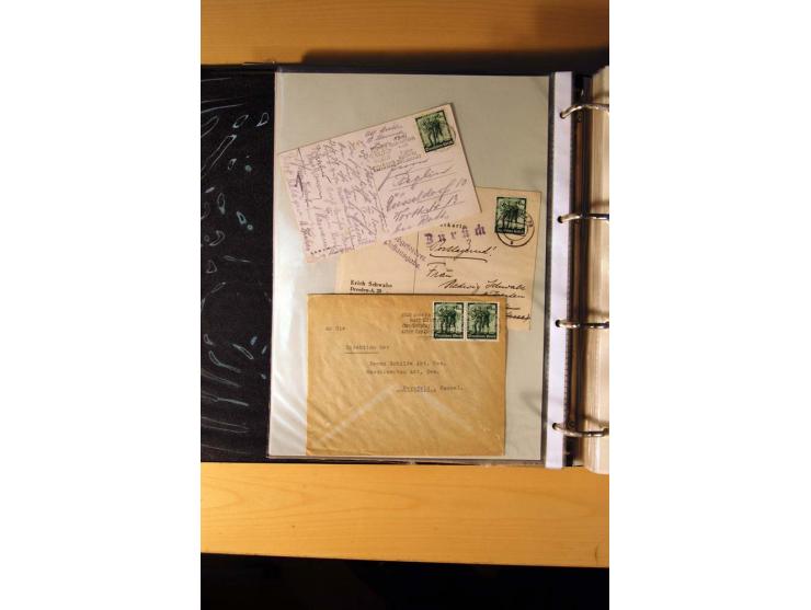 1933/45, sehr umfangreiche Sammlung mit Schwerpunkt Einzel- und Mehrfachfrankaturen der Sondermarken mit ca. 3000 Stück in 19