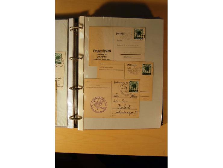 1933/45, sehr umfangreiche Sammlung mit Schwerpunkt Einzel- und Mehrfachfrankaturen der Sondermarken mit ca. 3000 Stück in 19