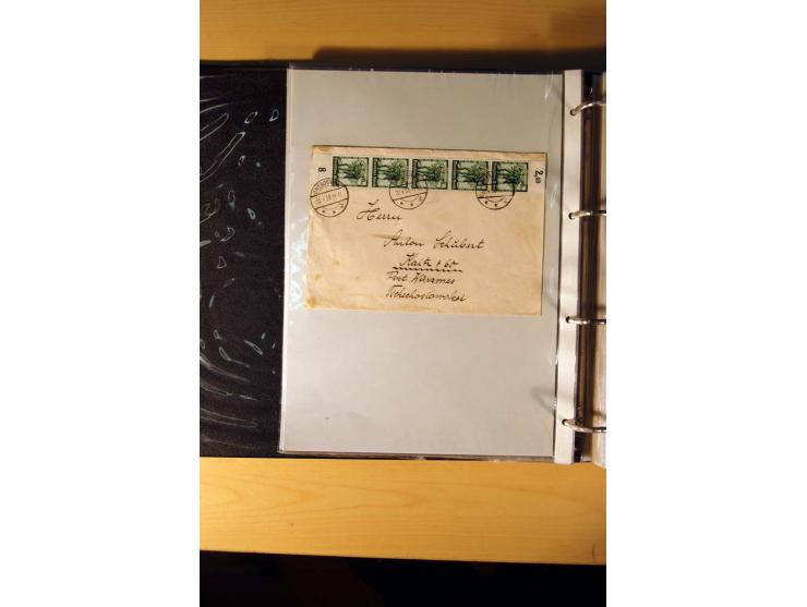 1933/45, sehr umfangreiche Sammlung mit Schwerpunkt Einzel- und Mehrfachfrankaturen der Sondermarken mit ca. 3000 Stück in 19