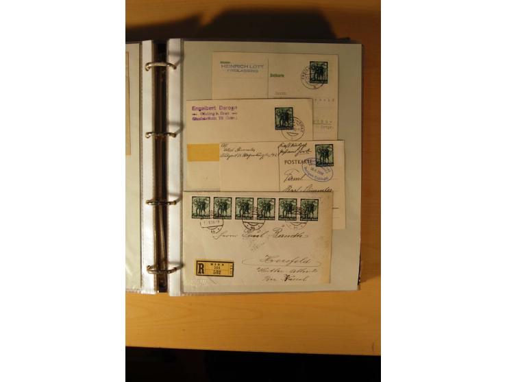 1933/45, sehr umfangreiche Sammlung mit Schwerpunkt Einzel- und Mehrfachfrankaturen der Sondermarken mit ca. 3000 Stück in 19