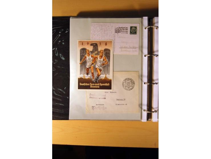 1933/45, sehr umfangreiche Sammlung mit Schwerpunkt Einzel- und Mehrfachfrankaturen der Sondermarken mit ca. 3000 Stück in 19