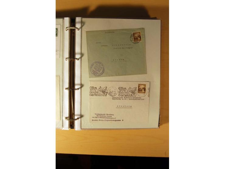 1933/45, sehr umfangreiche Sammlung mit Schwerpunkt Einzel- und Mehrfachfrankaturen der Sondermarken mit ca. 3000 Stück in 19