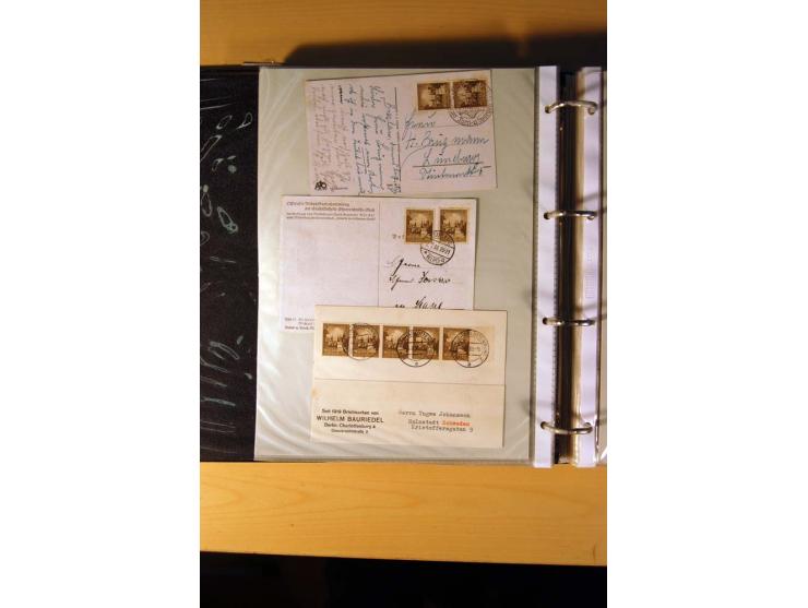 1933/45, sehr umfangreiche Sammlung mit Schwerpunkt Einzel- und Mehrfachfrankaturen der Sondermarken mit ca. 3000 Stück in 19