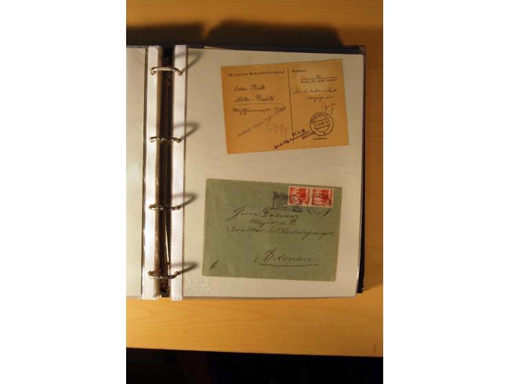 1933/45, sehr umfangreiche Sammlung mit Schwerpunkt Einzel- und Mehrfachfrankaturen der Sondermarken mit ca. 3000 Stück in 19