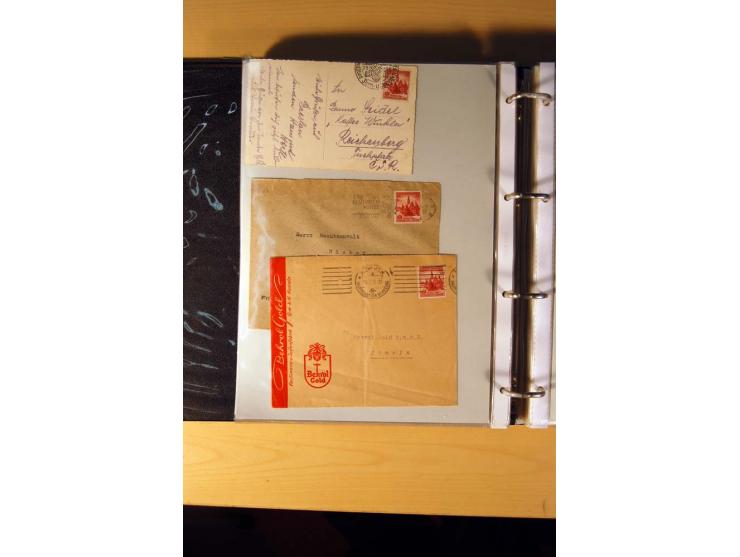1933/45, sehr umfangreiche Sammlung mit Schwerpunkt Einzel- und Mehrfachfrankaturen der Sondermarken mit ca. 3000 Stück in 19
