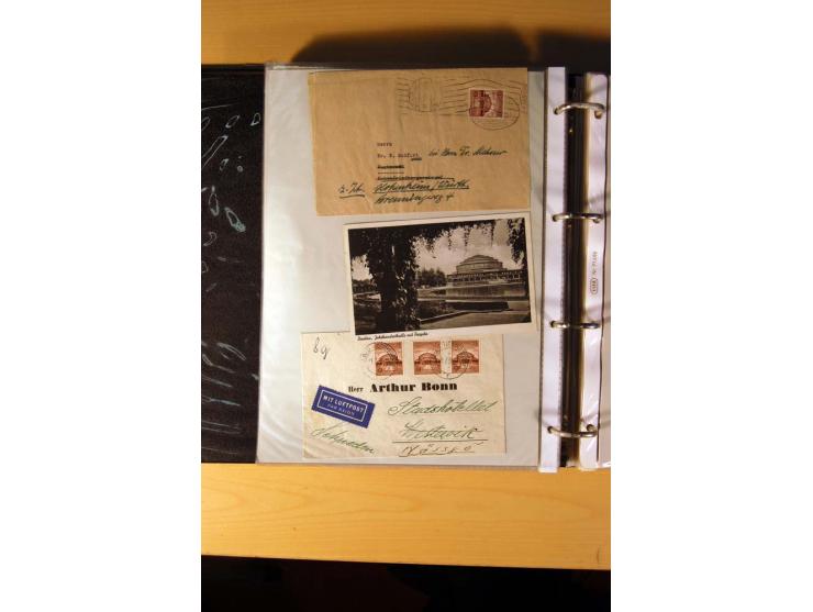 1933/45, sehr umfangreiche Sammlung mit Schwerpunkt Einzel- und Mehrfachfrankaturen der Sondermarken mit ca. 3000 Stück in 19