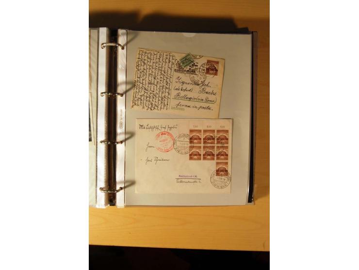 1933/45, sehr umfangreiche Sammlung mit Schwerpunkt Einzel- und Mehrfachfrankaturen der Sondermarken mit ca. 3000 Stück in 19