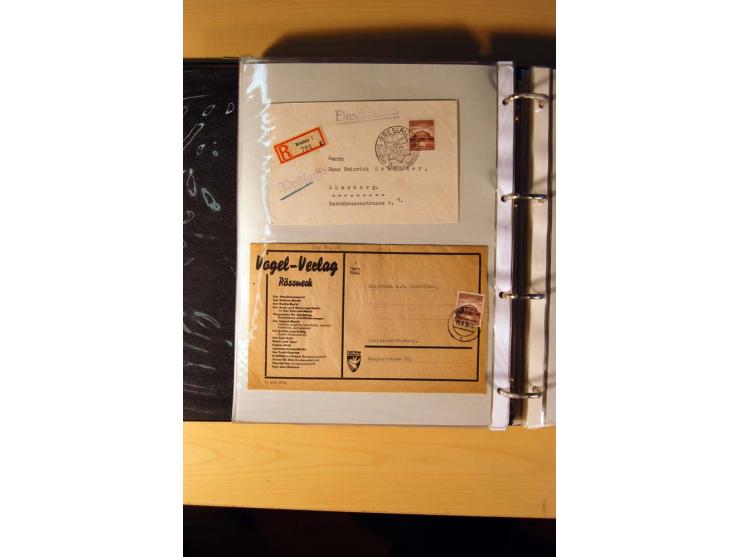 1933/45, sehr umfangreiche Sammlung mit Schwerpunkt Einzel- und Mehrfachfrankaturen der Sondermarken mit ca. 3000 Stück in 19