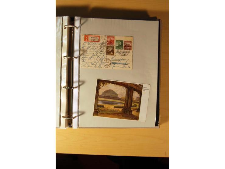 1933/45, sehr umfangreiche Sammlung mit Schwerpunkt Einzel- und Mehrfachfrankaturen der Sondermarken mit ca. 3000 Stück in 19