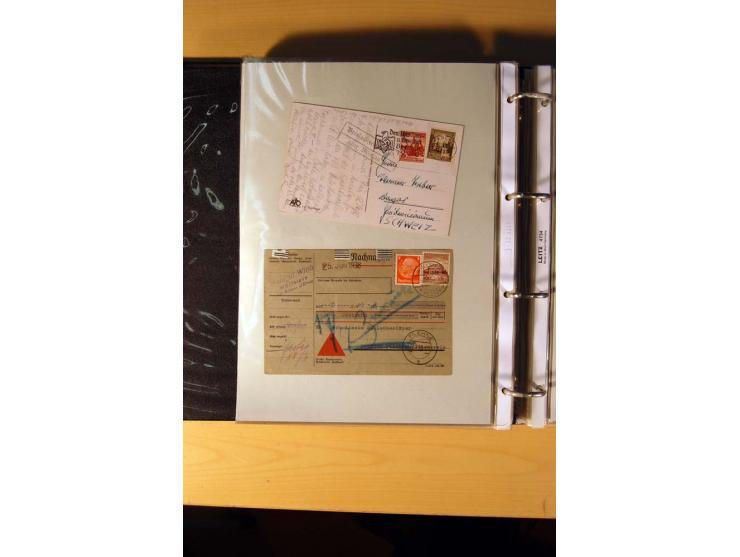 1933/45, sehr umfangreiche Sammlung mit Schwerpunkt Einzel- und Mehrfachfrankaturen der Sondermarken mit ca. 3000 Stück in 19