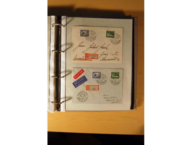 1933/45, sehr umfangreiche Sammlung mit Schwerpunkt Einzel- und Mehrfachfrankaturen der Sondermarken mit ca. 3000 Stück in 19