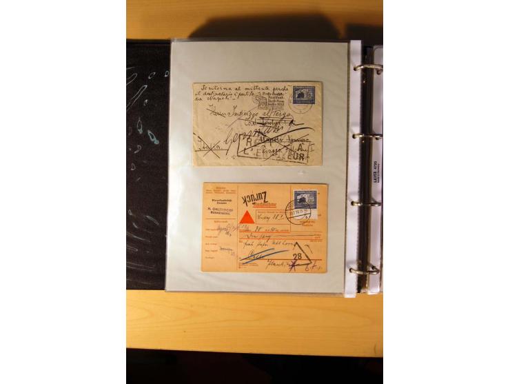1933/45, sehr umfangreiche Sammlung mit Schwerpunkt Einzel- und Mehrfachfrankaturen der Sondermarken mit ca. 3000 Stück in 19
