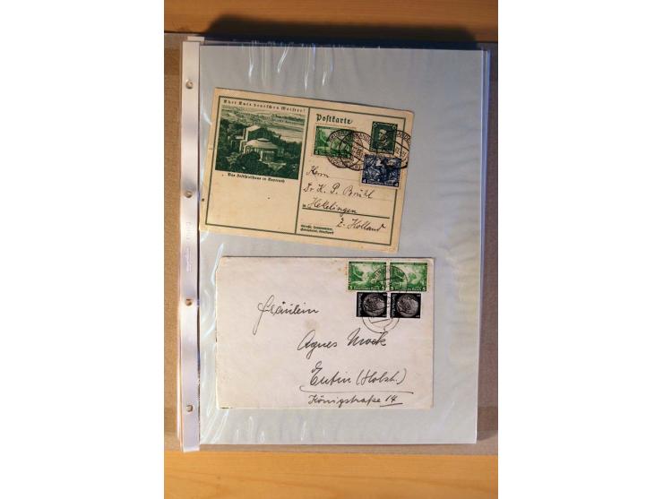 1933/45, sehr umfangreiche Sammlung mit Schwerpunkt Einzel- und Mehrfachfrankaturen der Sondermarken mit ca. 3000 Stück in 19