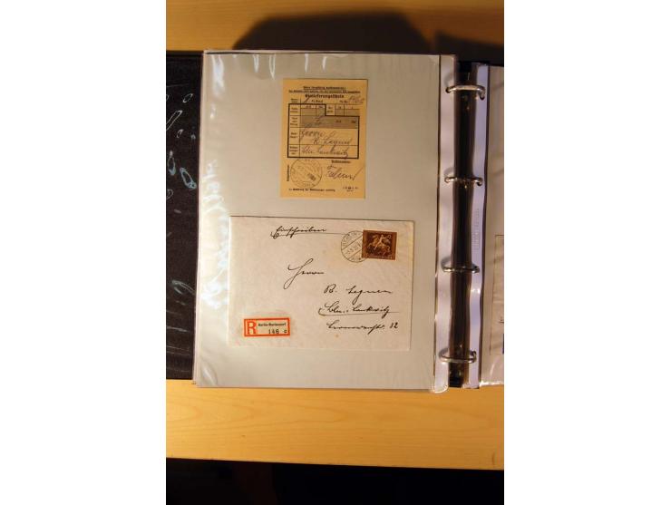 1933/45, sehr umfangreiche Sammlung mit Schwerpunkt Einzel- und Mehrfachfrankaturen der Sondermarken mit ca. 3000 Stück in 19