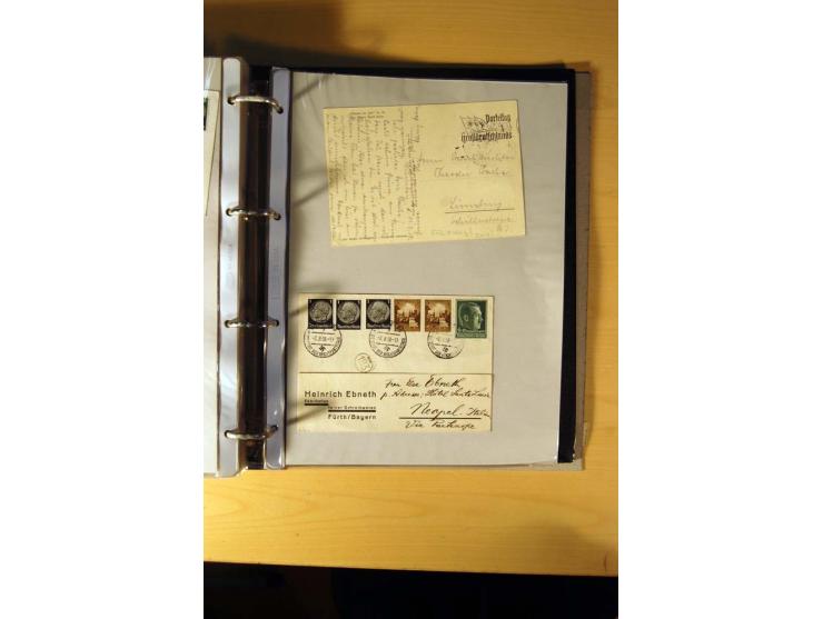 1933/45, sehr umfangreiche Sammlung mit Schwerpunkt Einzel- und Mehrfachfrankaturen der Sondermarken mit ca. 3000 Stück in 19