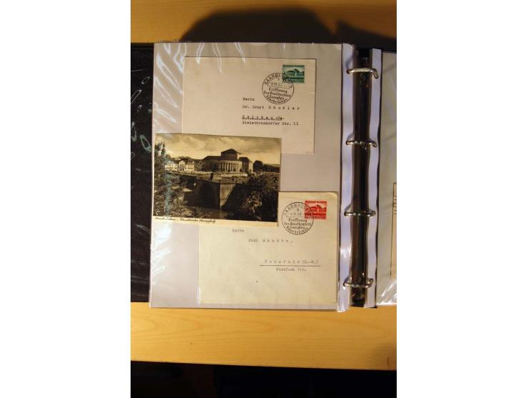 1933/45, sehr umfangreiche Sammlung mit Schwerpunkt Einzel- und Mehrfachfrankaturen der Sondermarken mit ca. 3000 Stück in 19