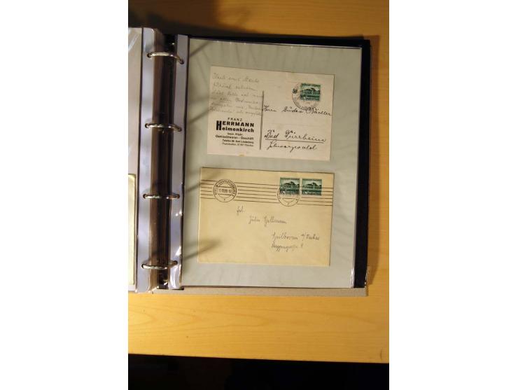 1933/45, sehr umfangreiche Sammlung mit Schwerpunkt Einzel- und Mehrfachfrankaturen der Sondermarken mit ca. 3000 Stück in 19