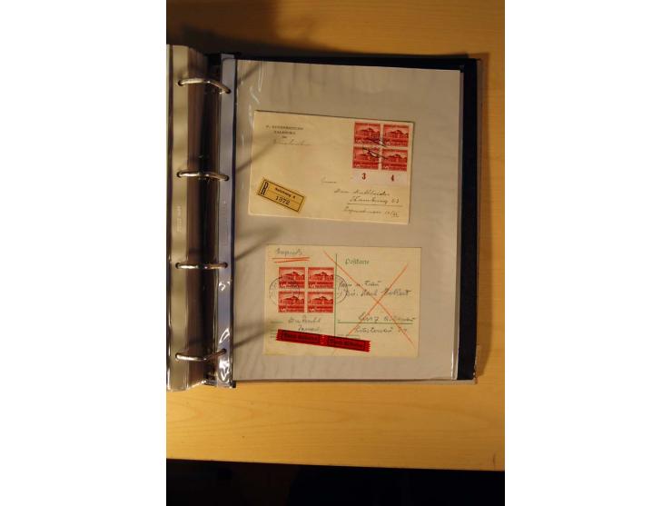1933/45, sehr umfangreiche Sammlung mit Schwerpunkt Einzel- und Mehrfachfrankaturen der Sondermarken mit ca. 3000 Stück in 19