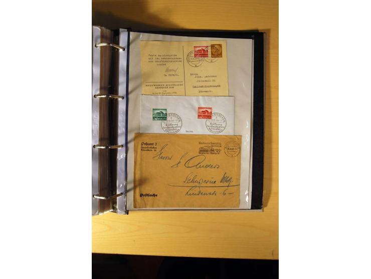 1933/45, sehr umfangreiche Sammlung mit Schwerpunkt Einzel- und Mehrfachfrankaturen der Sondermarken mit ca. 3000 Stück in 19
