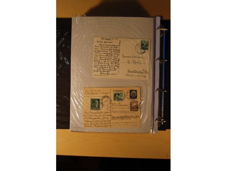 1933/45, sehr umfangreiche Sammlung mit Schwerpunkt Einzel- und Mehrfachfrankaturen der Sondermarken mit ca. 3000 Stück in 19