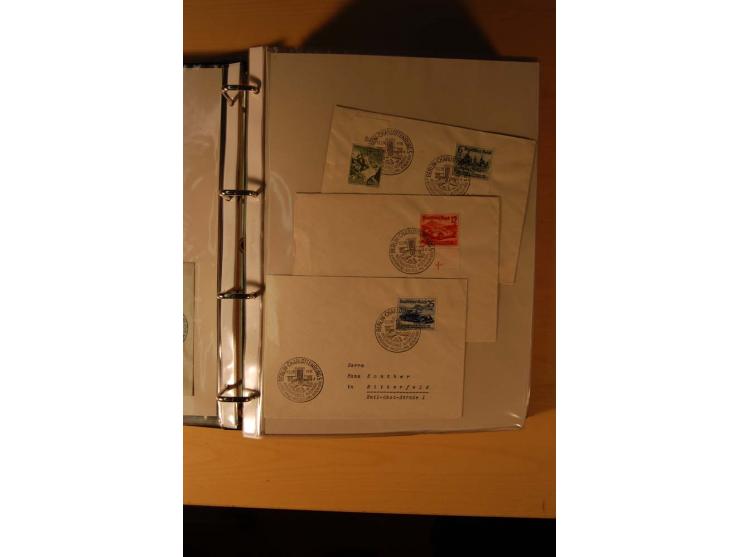 1933/45, sehr umfangreiche Sammlung mit Schwerpunkt Einzel- und Mehrfachfrankaturen der Sondermarken mit ca. 3000 Stück in 19