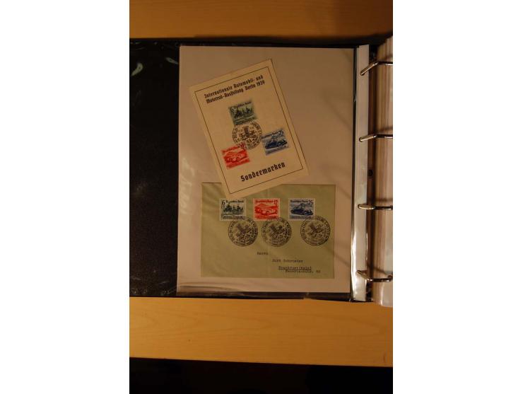 1933/45, sehr umfangreiche Sammlung mit Schwerpunkt Einzel- und Mehrfachfrankaturen der Sondermarken mit ca. 3000 Stück in 19