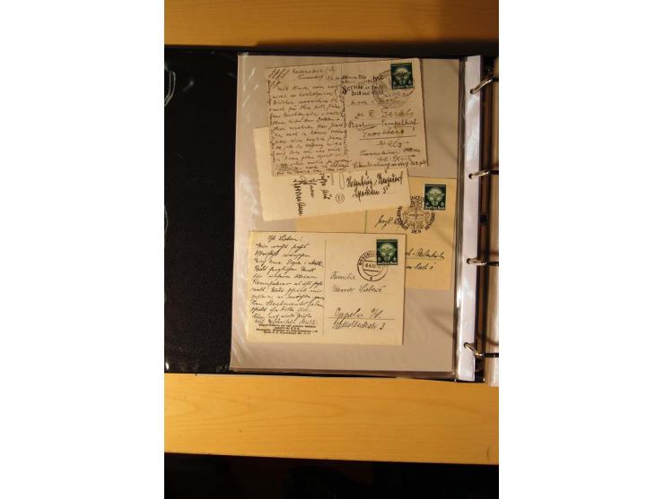 1933/45, sehr umfangreiche Sammlung mit Schwerpunkt Einzel- und Mehrfachfrankaturen der Sondermarken mit ca. 3000 Stück in 19