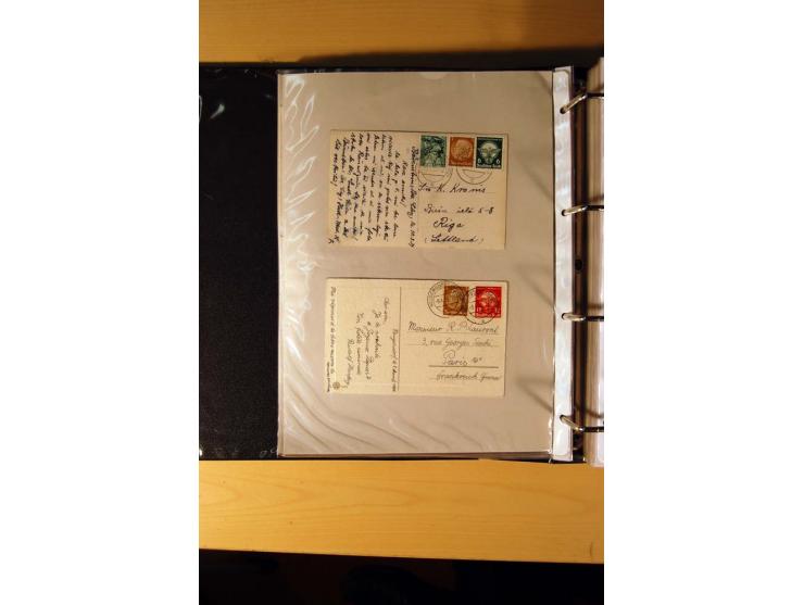 1933/45, sehr umfangreiche Sammlung mit Schwerpunkt Einzel- und Mehrfachfrankaturen der Sondermarken mit ca. 3000 Stück in 19